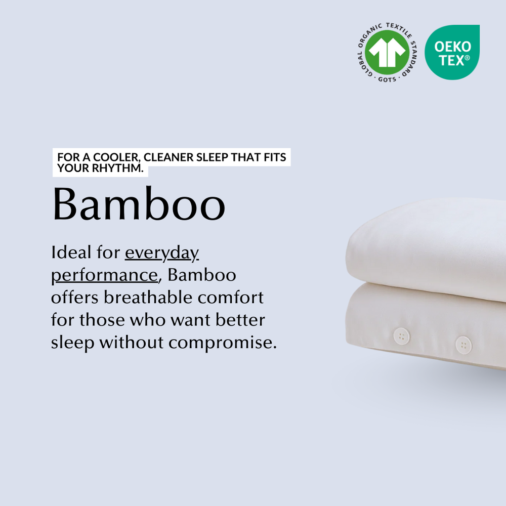 Housse de couette en blanc (bambou)